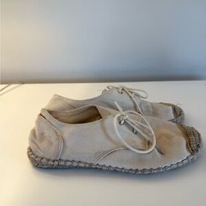 Forever 21 Cream Espadrille Flats